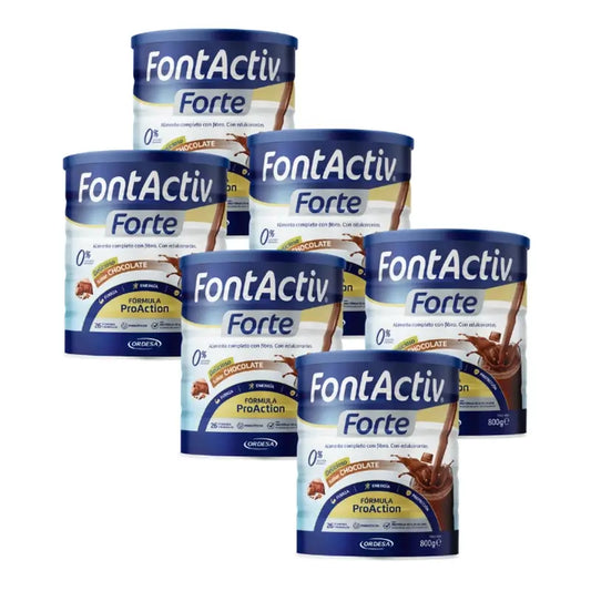 FontActiv Pack Forte Chocolate, 6x800 grams