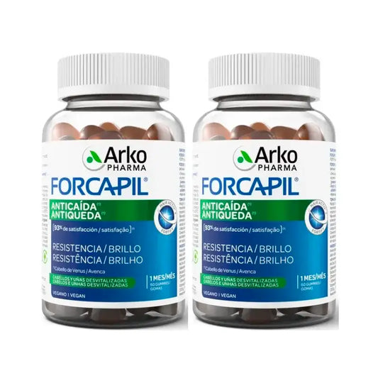Forcapil Anti-Hair Loss, Pack 2 x 60 Gummy Candies