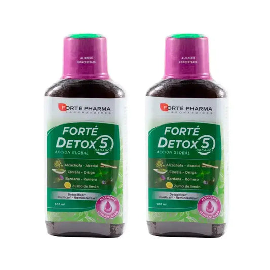 Forté Pharma Duplo Detox 5 Organs Global Action 2 x 500 ml