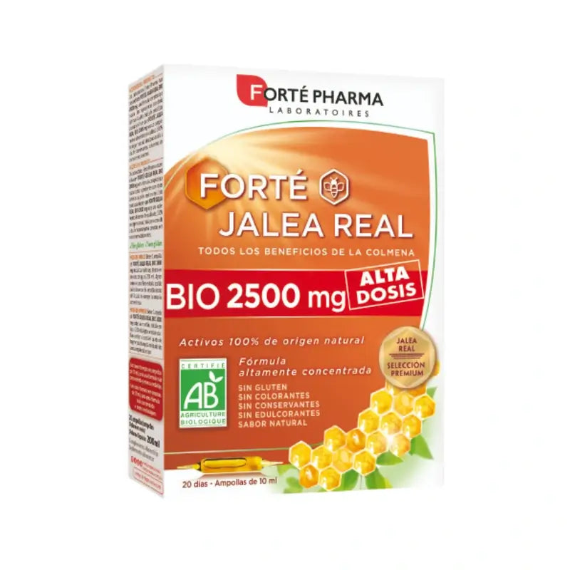 Forté Pharma Forté Royal Jelly Bio 2500 mg, 20 Amp x 10 ml