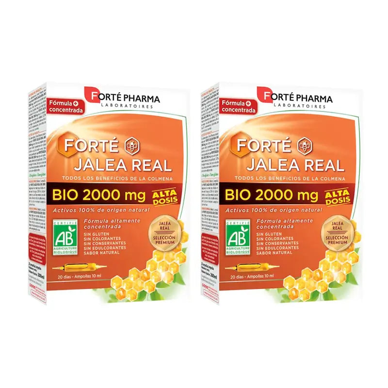 Forté Pharma Duplo Forté Royal Jelly Bio 2000 mg 2 x 20 Amp.