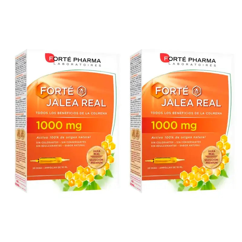 Forté Pharma Duplo Royal Jelly 1000 mg 2 x (20 Ampoules x 10 ml)