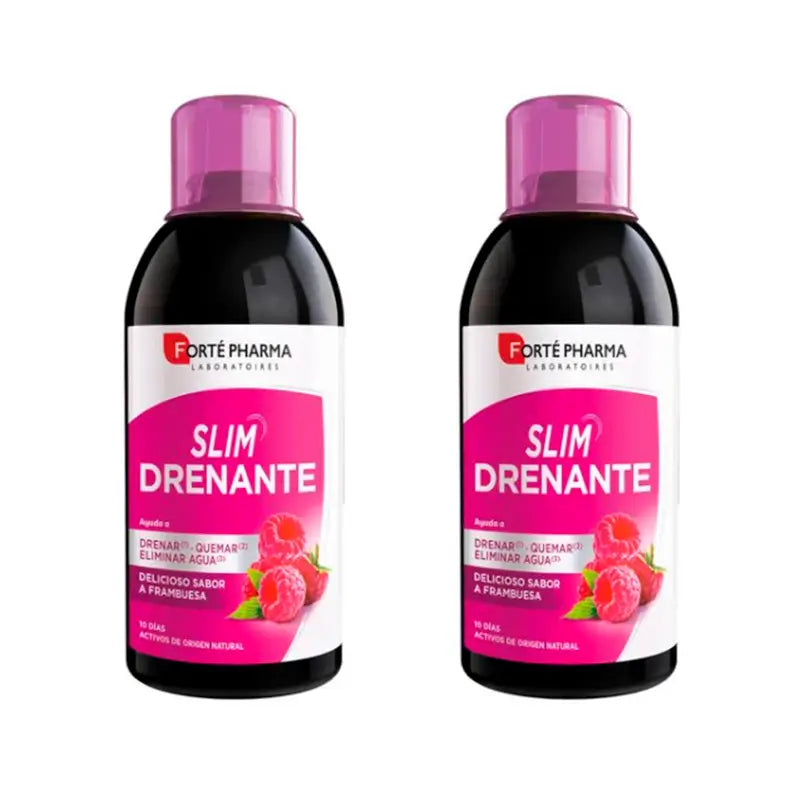 Forté Pharma Duplo Turboslim Draining Raspberry 2 x 500 ml