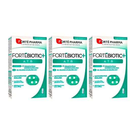 Forté Pharma Triplo Fortébiotic+ Atb, 3 x 10 Capsules