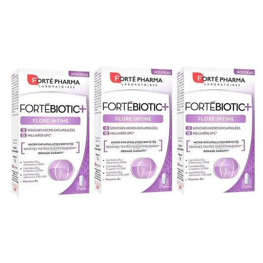 Forté Pharma Triplo Fortébiotic+ Intimate Flora, 3 x 15 Capsules