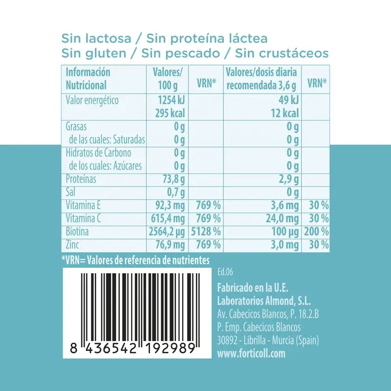 Forticoll Bioactive Collagen Skin and Hair 120 tablets