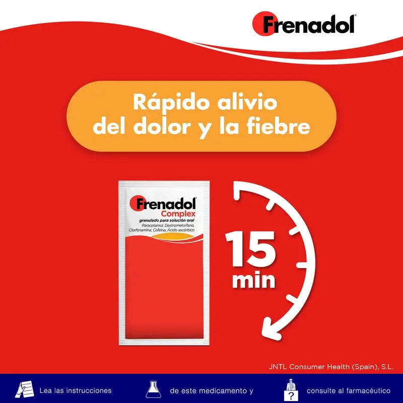 FRENADOL® Flu Relief Complex, Oral Use, 10 Sachets