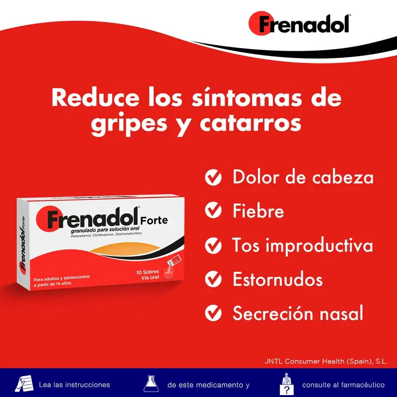 FRENADOL® Forte Anti-flu, Oral use, 10 sachets
