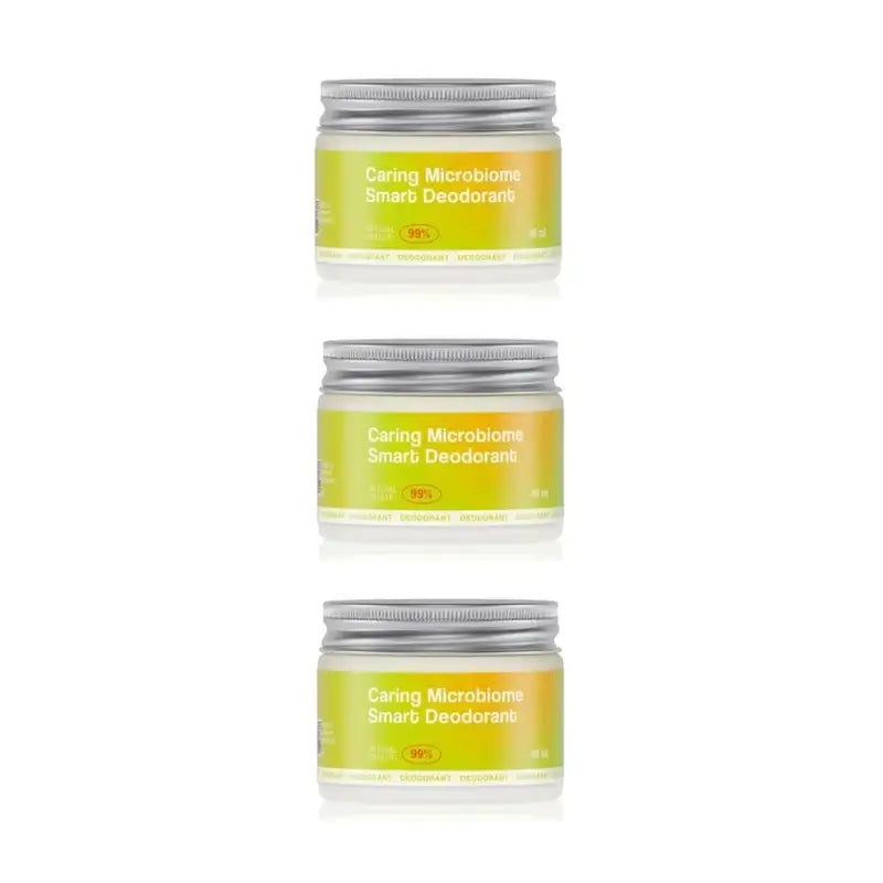 Freshly Caring Microbiome Natural Deodorant, 3x40ml
