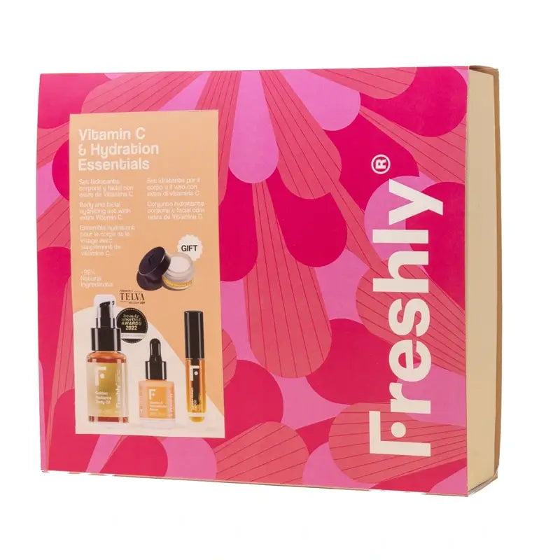 Freshly Cosmetics Vitamin C & Hydration Essentials Chest Red Pink