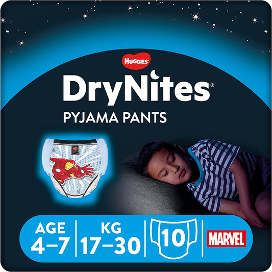 Drynites Age 4-7 Years (17-30Kg) Child, 10 Units