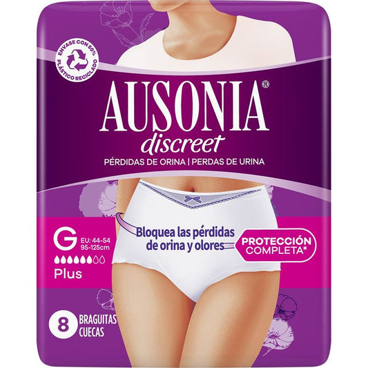 Ausonia Discreet Plus Pants Large Size 8 Units