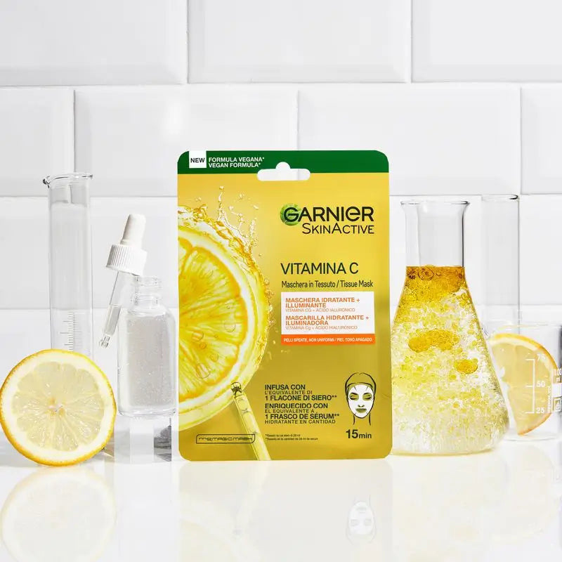 Garnier Serum Cream with Spf 25. High Concentration of Vitamin C Serum and Sun Protection, 50Ml