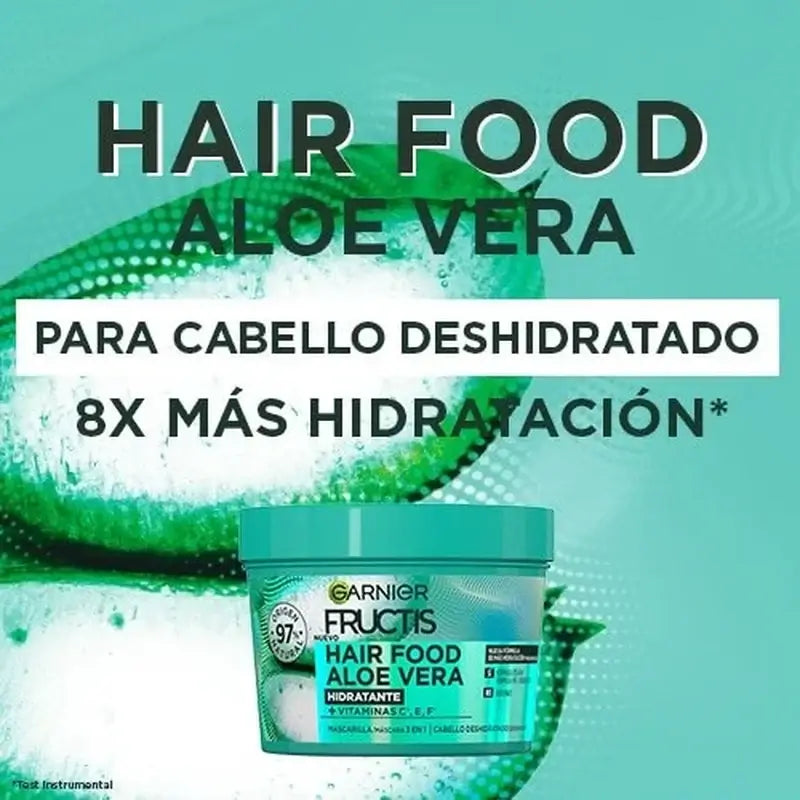 GarnierFructis Hair Food Aloe Vera 3 In 1 Moisturising Mask 400 Ml For Dehydrated Hair