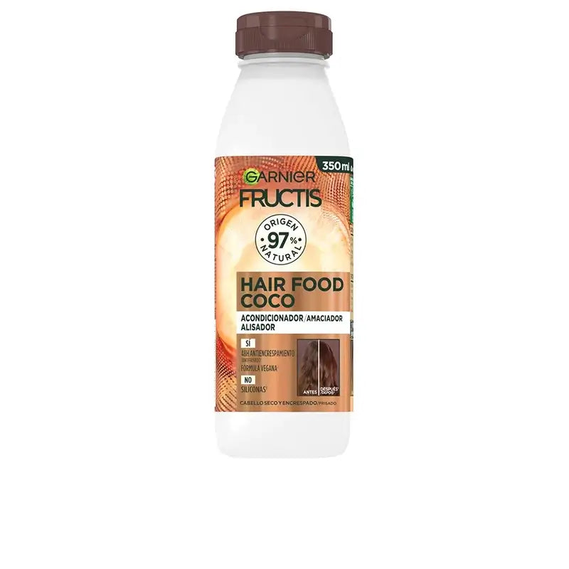 Garnier Fructis Hair Food Coconut Straightening Conditioner 350ml For Dry & Frizzy Hair