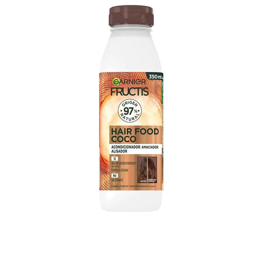 Garnier Fructis Hair Food Coconut Straightening Conditioner 350ml For Dry & Frizzy Hair