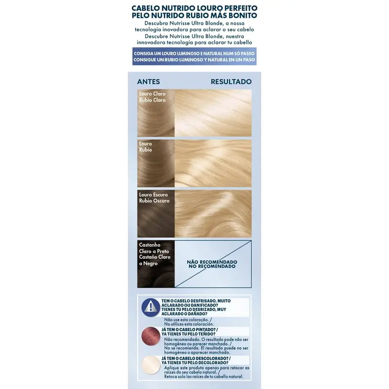 Garnier Nutrisse Lightening Platinum Blonde Ash No. 101 , 160 ml