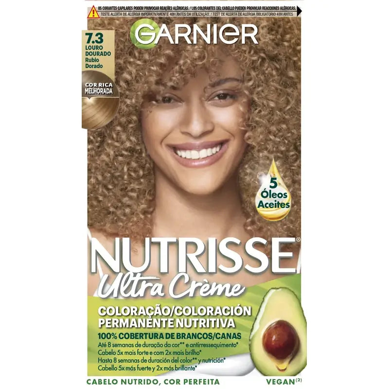 Garnier Nutrisse Golden Blonde Permanent Colour Shade 7,3 , 160 ml