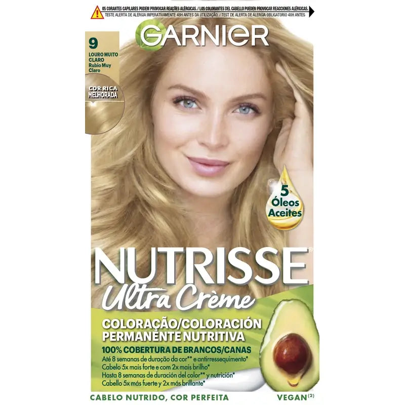 Garnier Nutrisse Very Light Blonde Permanent Colour No. 9 , 160 ml