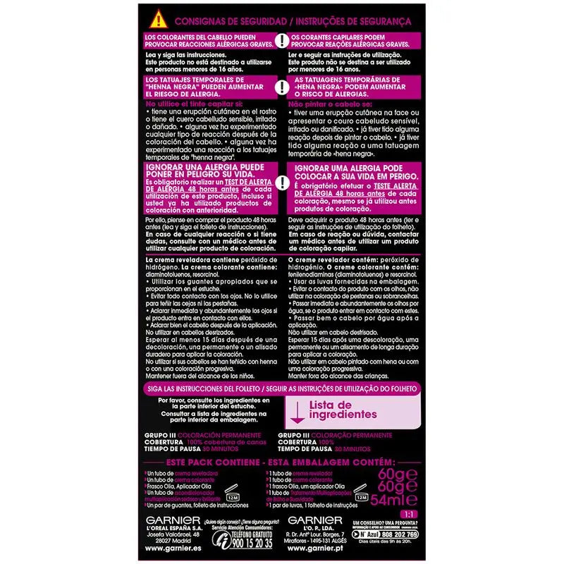 Garnier Olia Permanent Colouring Ammonia Free, Pleasant Smelling With Natural Floral Oils - Golden Blonde 7.3