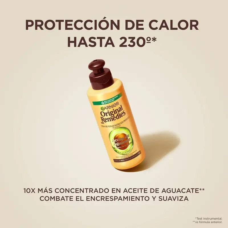 Garnier Original Remedies Avocado & Shea Butter Cream For Frizzy & Unruly Hair 200Ml