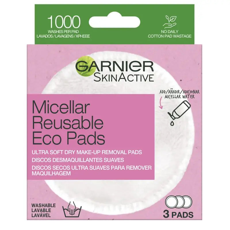 Garnier Skin Active Reusable Microfibre Make-Up Remover Discs