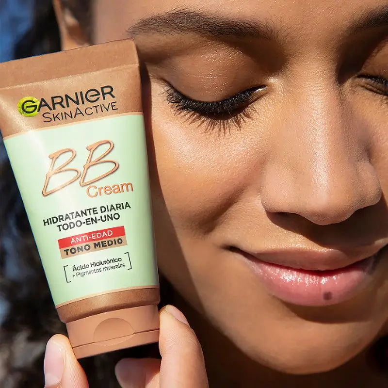 Garnier Skinactive Bb Cream Anti Age Medium Tone. All In One Moisturiser With Colour Spf15, 50Ml