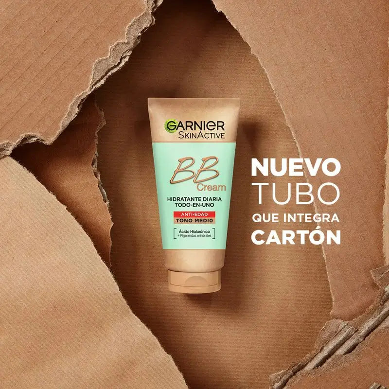 Garnier Skinactive Bb Cream Anti Age Medium Tone. All In One Moisturiser With Colour Spf15, 50Ml