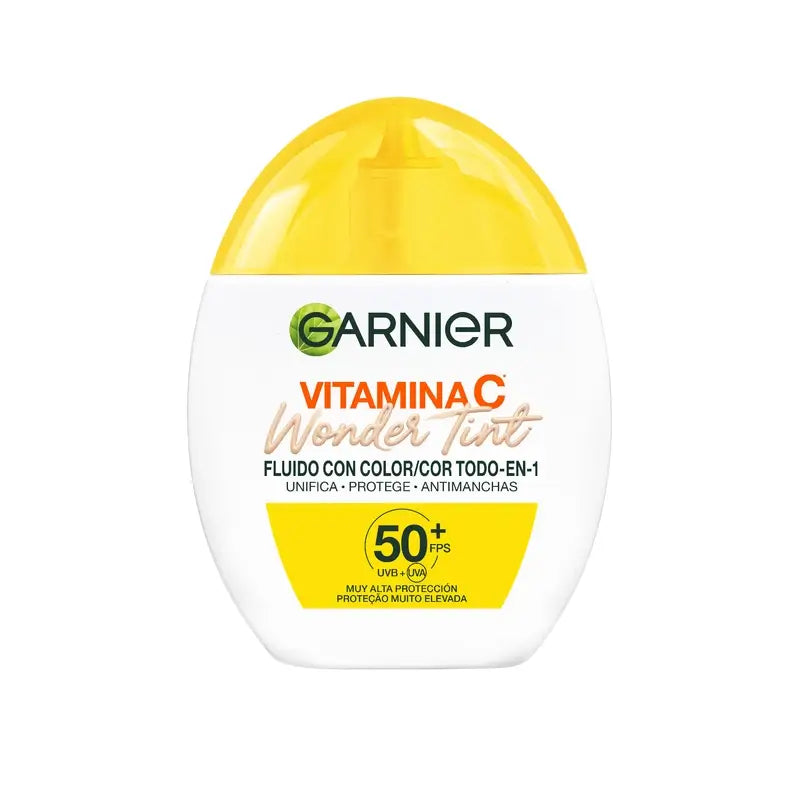 Garnier Uv Daily Protection Vitamin C Wonder Tint Spf50+, Light Tone , 40 ml