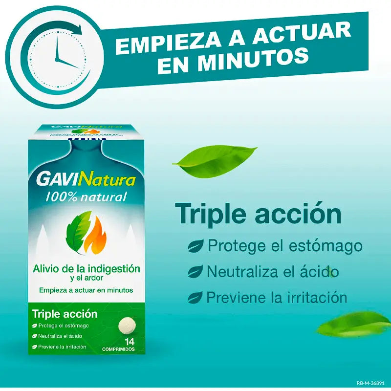 Gavinatura Indigestion and Heartburn Relief, 14 Tablets