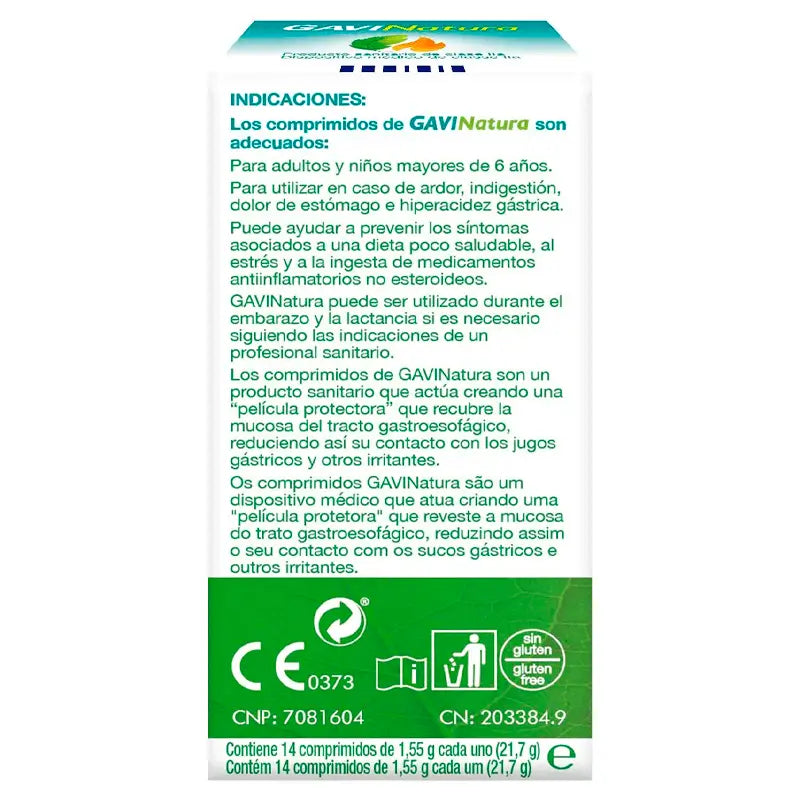 Gavinatura Indigestion and Heartburn Relief, 14 Tablets