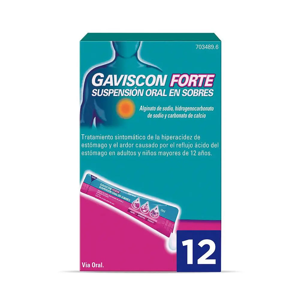 Gaviscon Forte Oral Suspension, 12 Envelopes