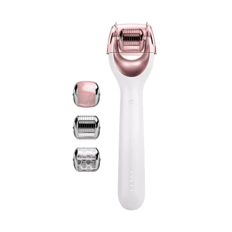 Geske Micro Needle Facial Roller - 9 In 1 - White Rose Gold