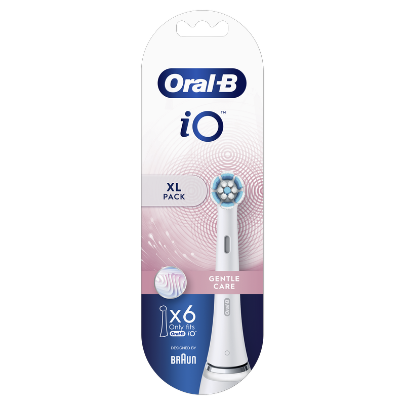 Oral-B Braun iO Gentle Care Replacement Brushes, 6 pcs.