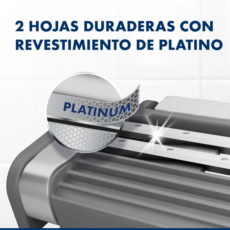 Gillette Blue Ii Max disposable razors X10, 2 blades lubricating gel