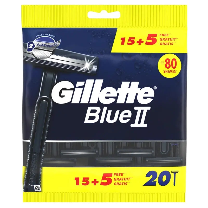 Gillette Blueii Men's Disposable Razors , 20 pcs.