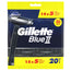 Gillette Blueii Men's Disposable Razors , 20 pcs.