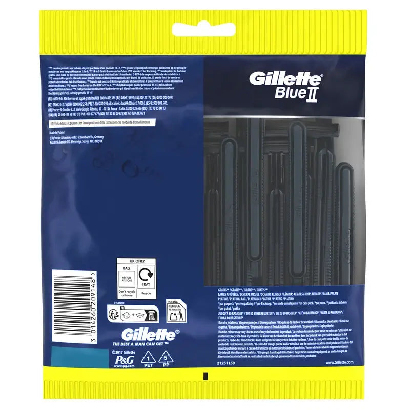 Gillette Blueii Men's Disposable Razors , 20 pcs.