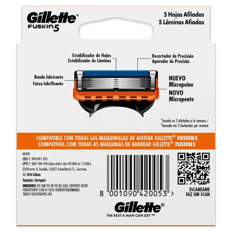 Gillette Fusion 5 Refill, 8 pcs.