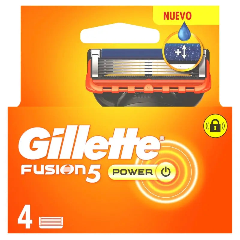 Gillette Fusion5 Power Replacement Blades For Men's Razors , 4 pieces