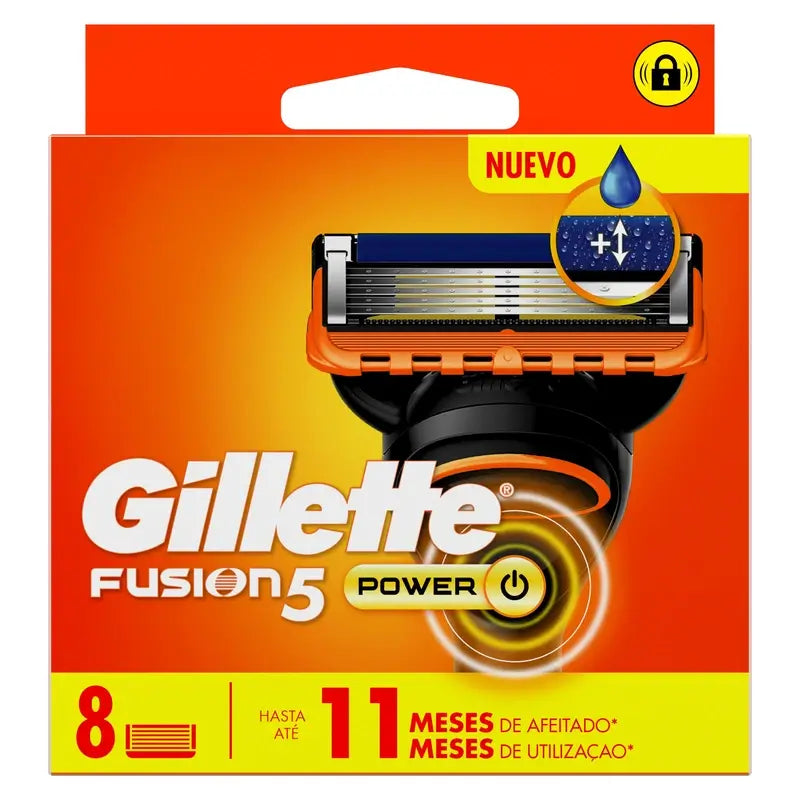 Gillette Fusion5 Power, Razor Refill, 8 pcs.