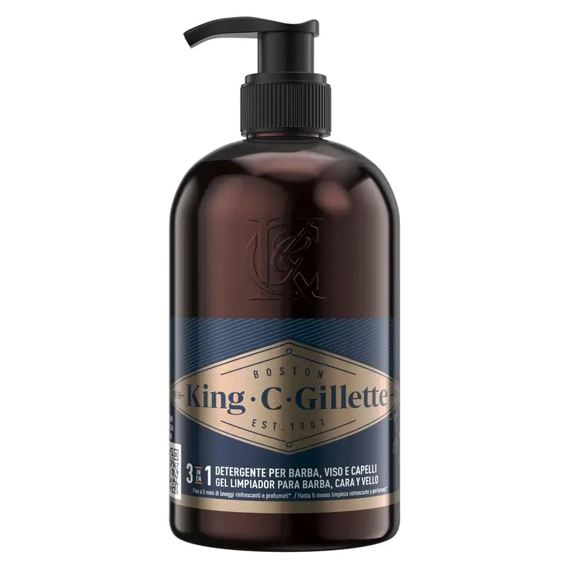 Gillette King C. Beard & Face Gel , 350 ml