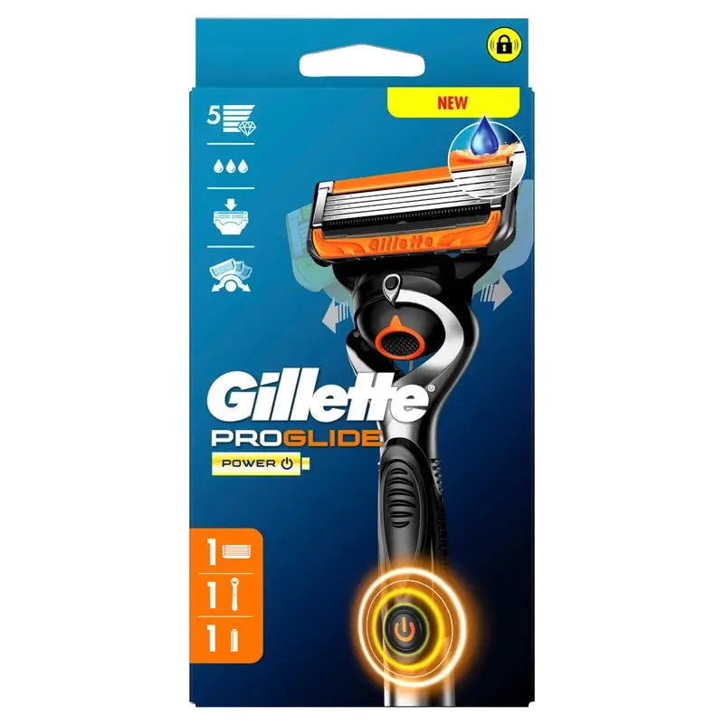 Gillette Proglide Power 1 Razor , 2 refills