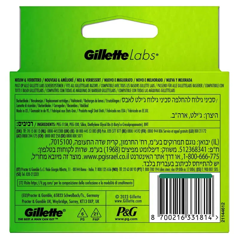 Gillette Labs Refill, 6 Refills, 1 Piece