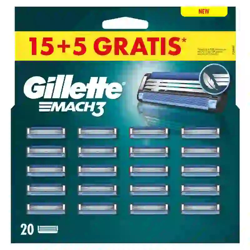 Gillette Mach3 Refill, 20 Refills