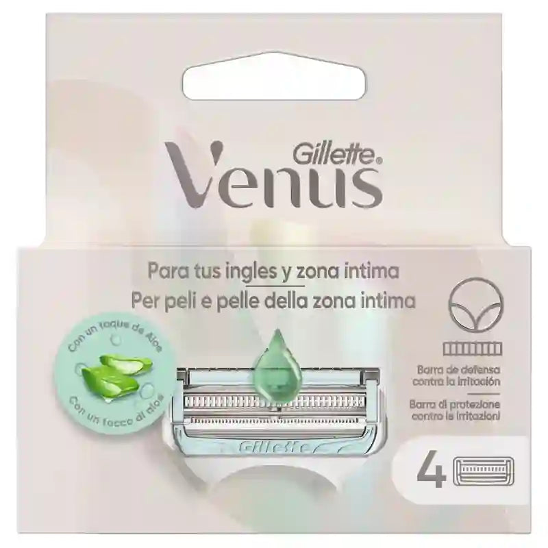 Gillette Intimate & Groin Refills, 4 refills