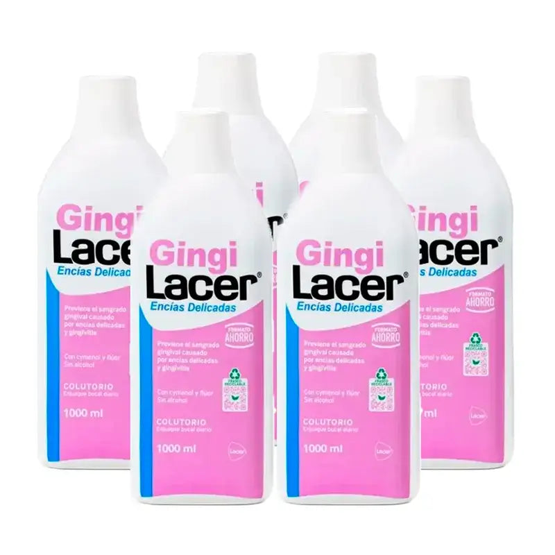 Gingilacer Mouthwash, Pack 6 x 1000 ml
