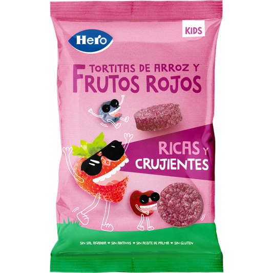 Hero Snack Kids Rice & Berry Pancakes , 40 grams
