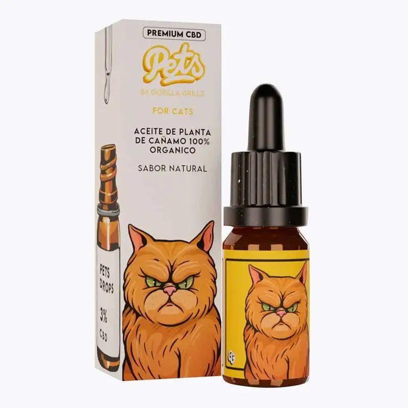 Gorilla Grillz Cbd Oil 3% Cat Natural Flavour , 10 ml