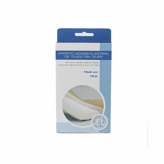 Large Cross Sterilised Sterile Adhesive 10 x 6 cm 10 units